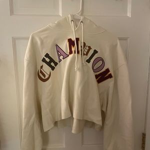 XL Cropped Champion hoodie, new with tags!